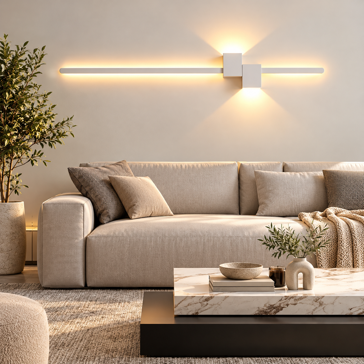 applique murale LED double éclairage en aluminium KERALDA - Image 10