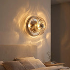 applique murale en verre soufflé sculptural salon — Alenza