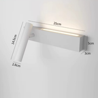 applique murale liseuse LED détail spot articulé — Alenza