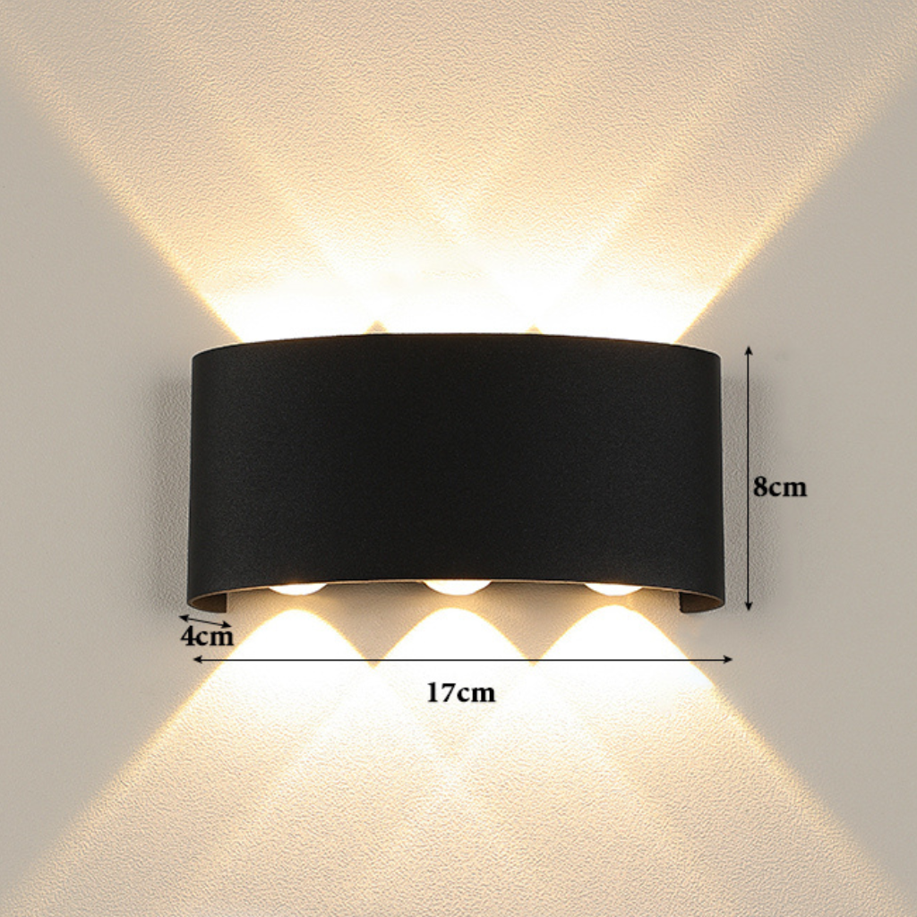 applique murale extérieure LED étanche IP66 fond blanc 4 — Alenza