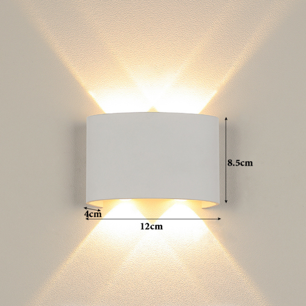 applique murale extérieure LED étanche IP66 fond blanc 6 — Alenza