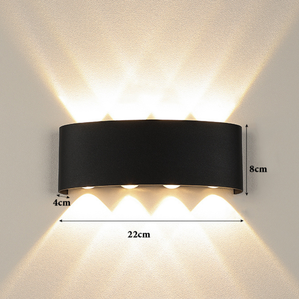 applique murale extérieure LED étanche IP66 fond blanc 5 — Alenza