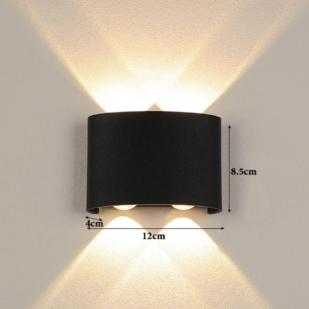 applique murale extérieure LED étanche IP66 fond blanc 3 — Alenza