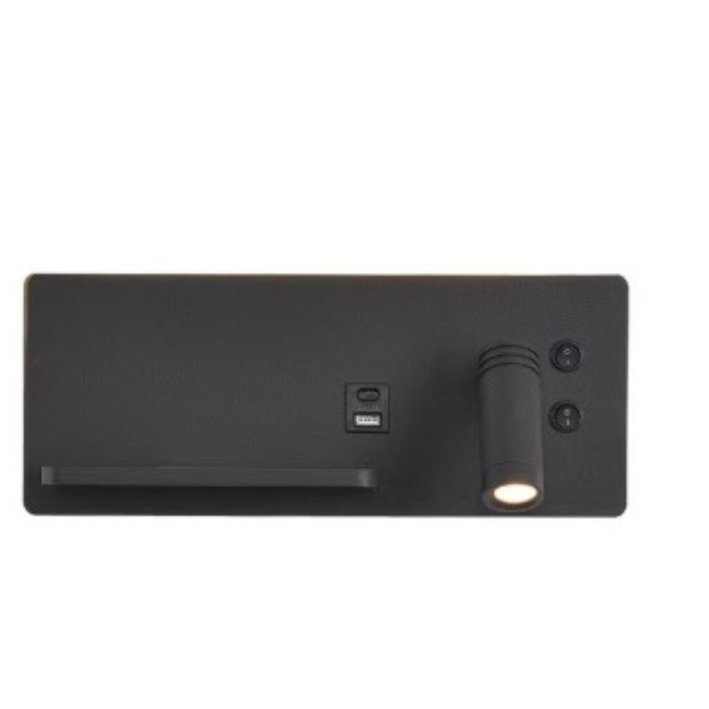 applique murale liseuse chargeur induction et USB NALO vue 10 — Alenza