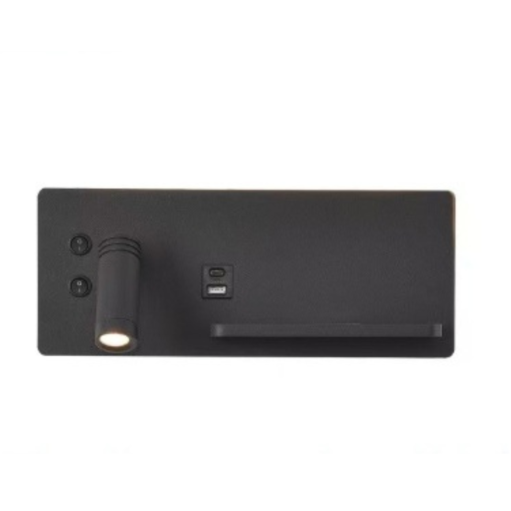 applique murale liseuse chargeur induction et USB NALO vue 9 — Alenza