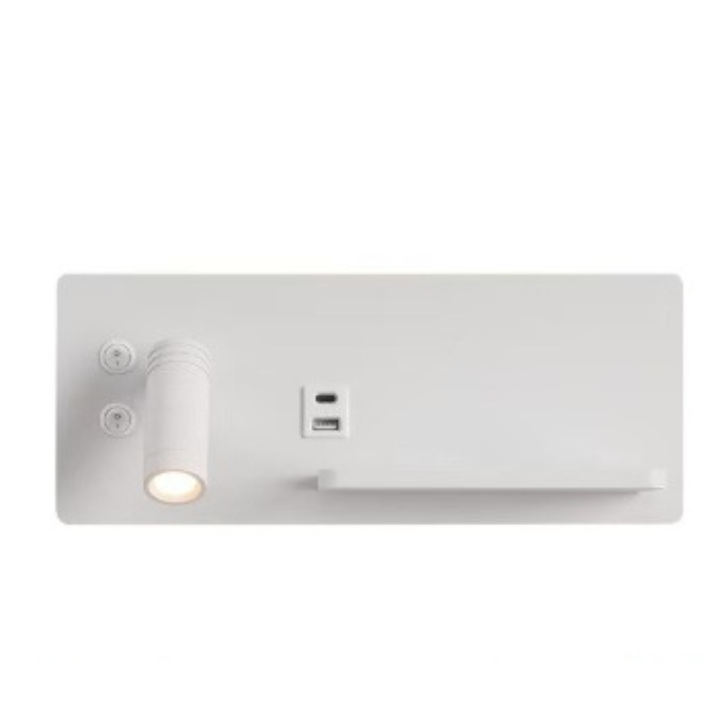 applique murale liseuse chargeur induction et USB NALO vue 12 — Alenza