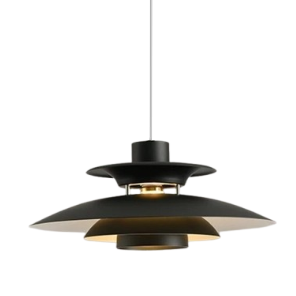 suspension à plateaux métal laqué scandinave Saturna vue 9 — Alenza