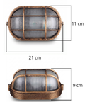 Applique murale extérieure hublot aluminium bronze vieilli RONA
