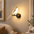 Applique murale LED dorée design orientable en forme d'oiseau SELENA