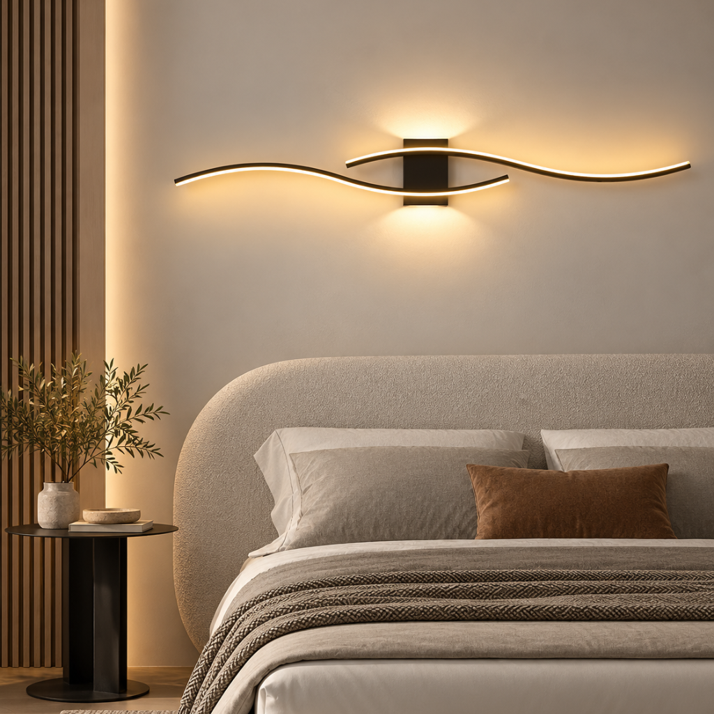 Applique murale LED moderne ondulée ONERA