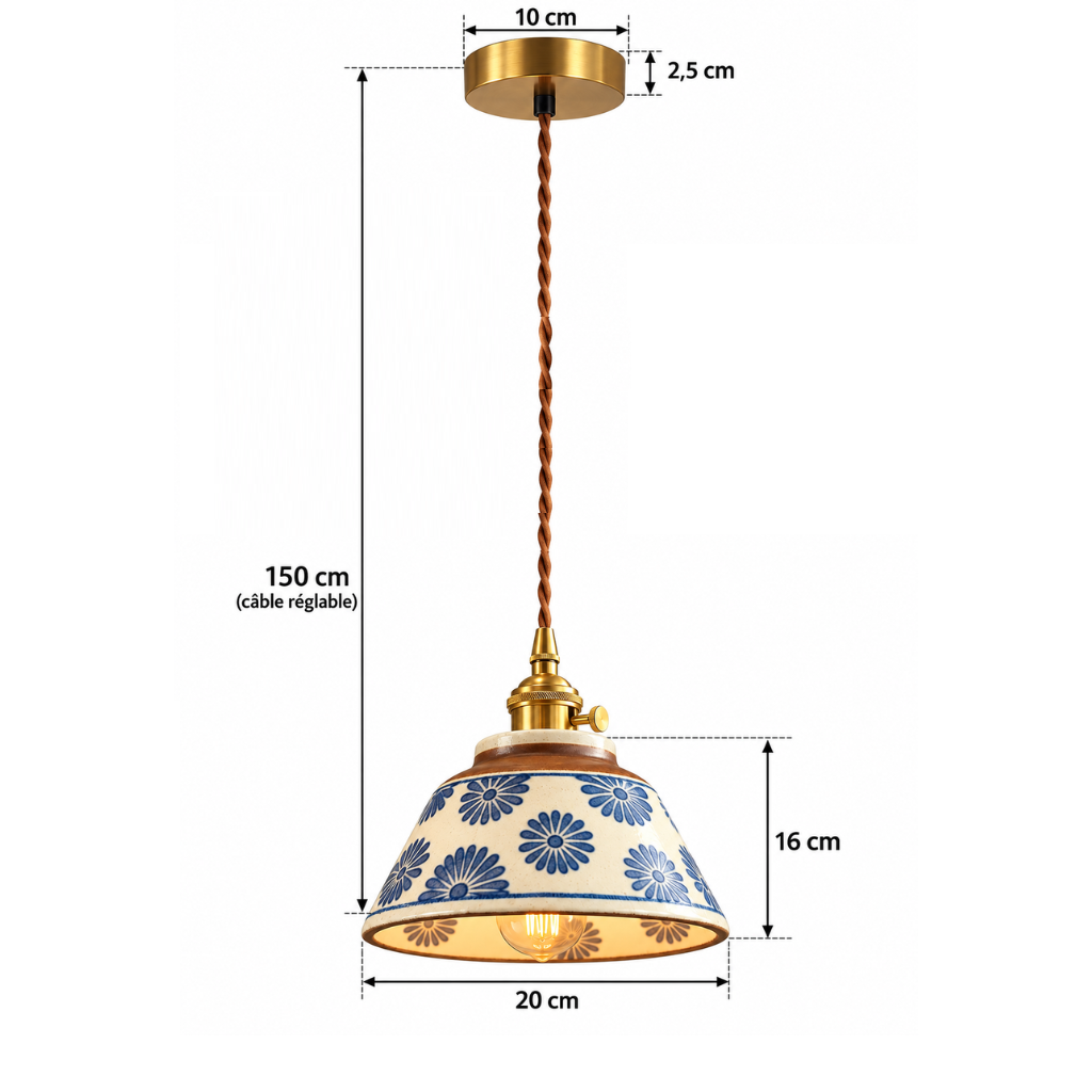 Suspension en céramique japonaise  NÉORA - Image 9