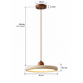 Suspension en Travertin et Bois LED SONOMA - Image 14