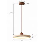 Suspension en Travertin et Bois LED SONOMA - Image 13