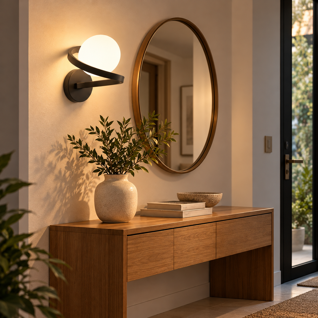 Applique murale LED avec globe opale LUNESSA - Image 4