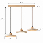 Suspension en Travertin et Bois LED SONOMA - Image 20
