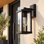 Applique murale extérieure noire IP65 NORVEA