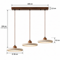 Suspension en Travertin et Bois LED SONOMA - Image 16