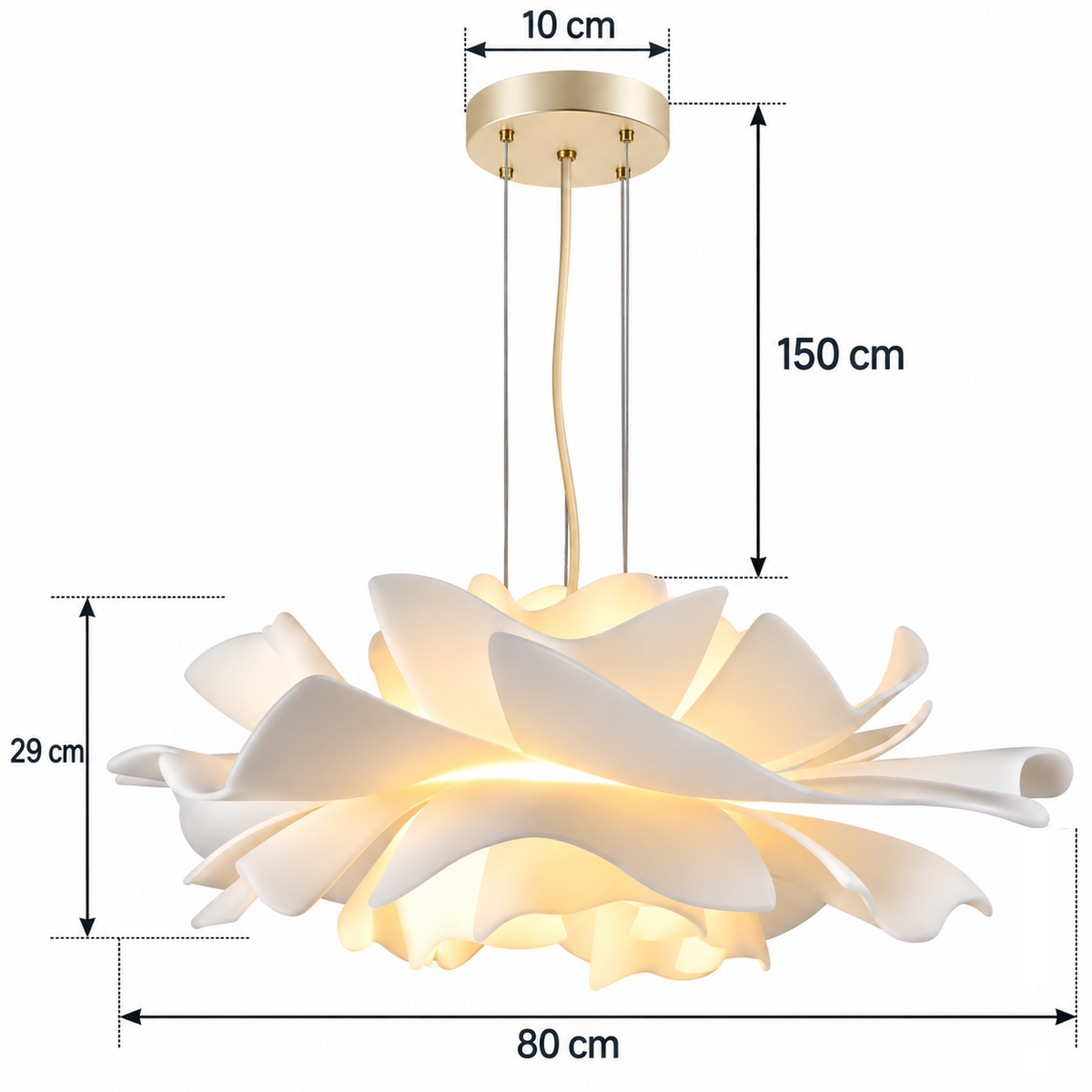 Suspension fleur blanche FLOREA - Image 17