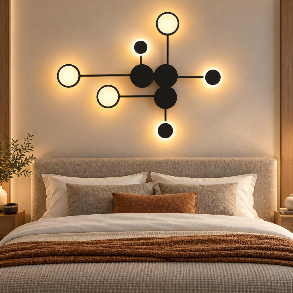 Grande applique murale LED design en métal ORBELIA