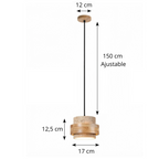 Suspension en travertin TIVANO