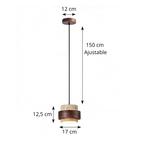 Suspension en travertin TIVANO