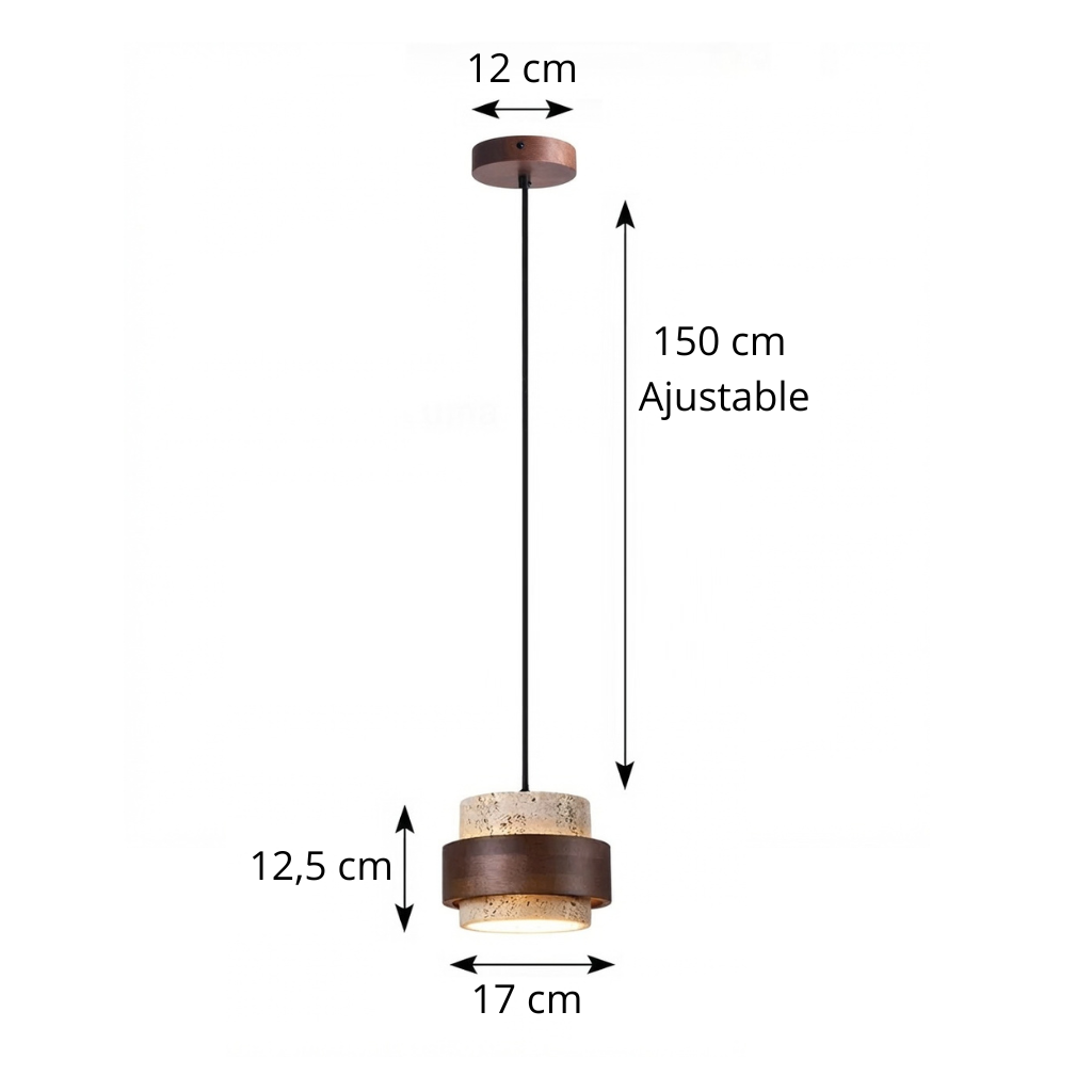 Suspension en travertin TIVANO