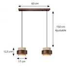 Suspension en travertin TIVANO