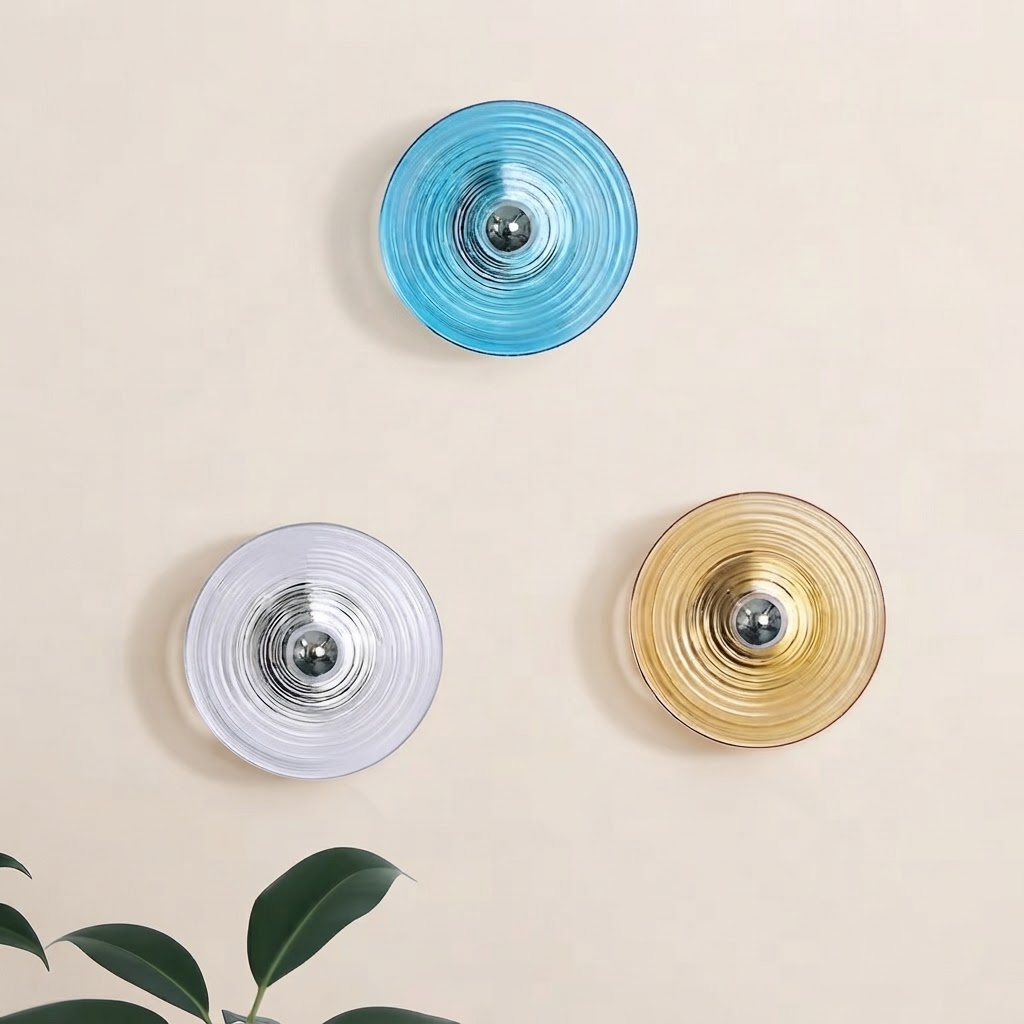 applique murale en verre circulaire fine — Alenza