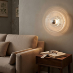 applique murale en verre circulaire fine — Alenza