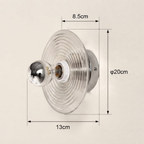 applique murale en verre circulaire fine — Alenza