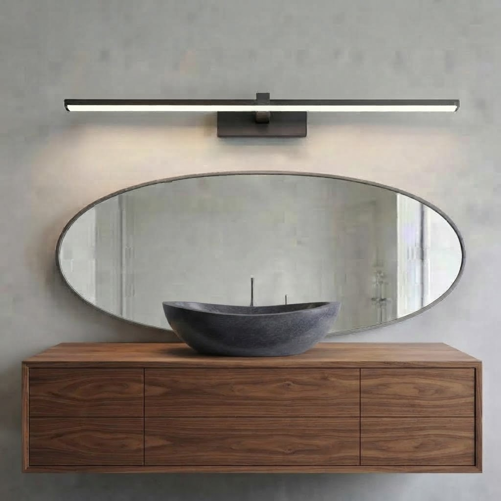 Applique miroir LED, aluminium, linéaire, éclairage sans ombre, NORVEK