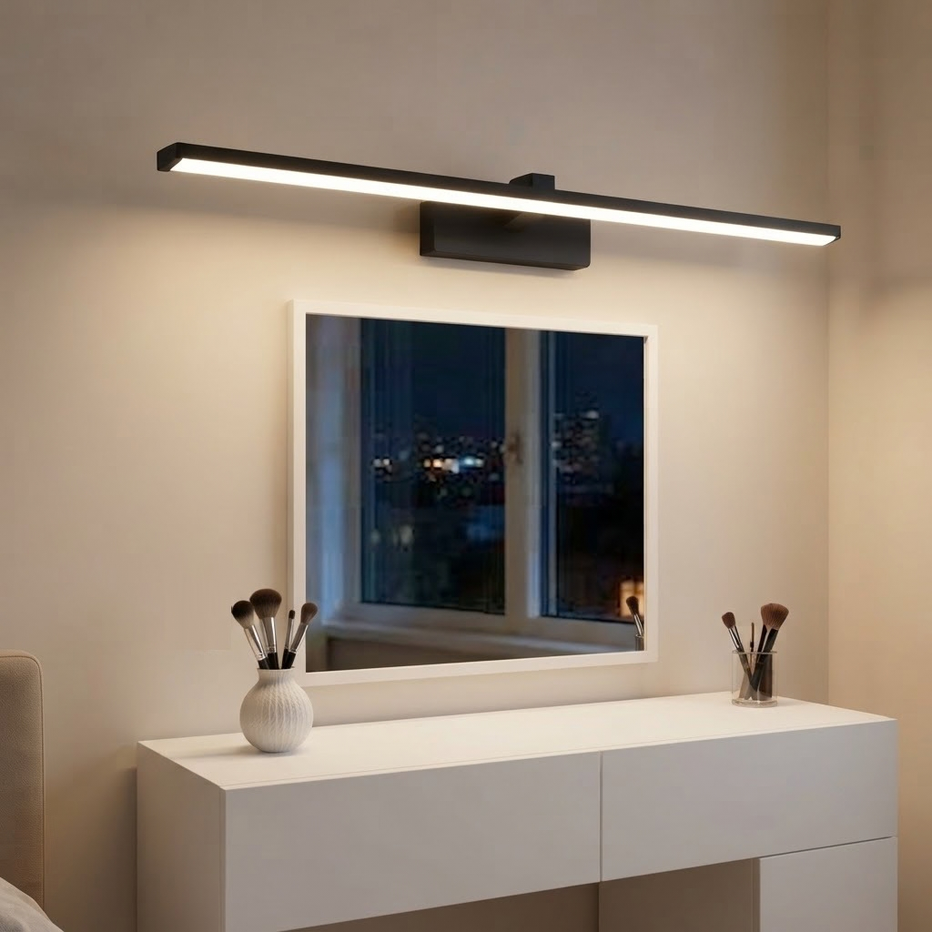 Applique miroir LED, aluminium, linéaire, éclairage sans ombre, NORVEK