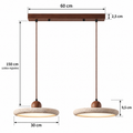 Suspension en Travertin et Bois LED SONOMA - Image 15