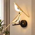 Applique murale LED dorée design orientable en forme d'oiseau SELENA