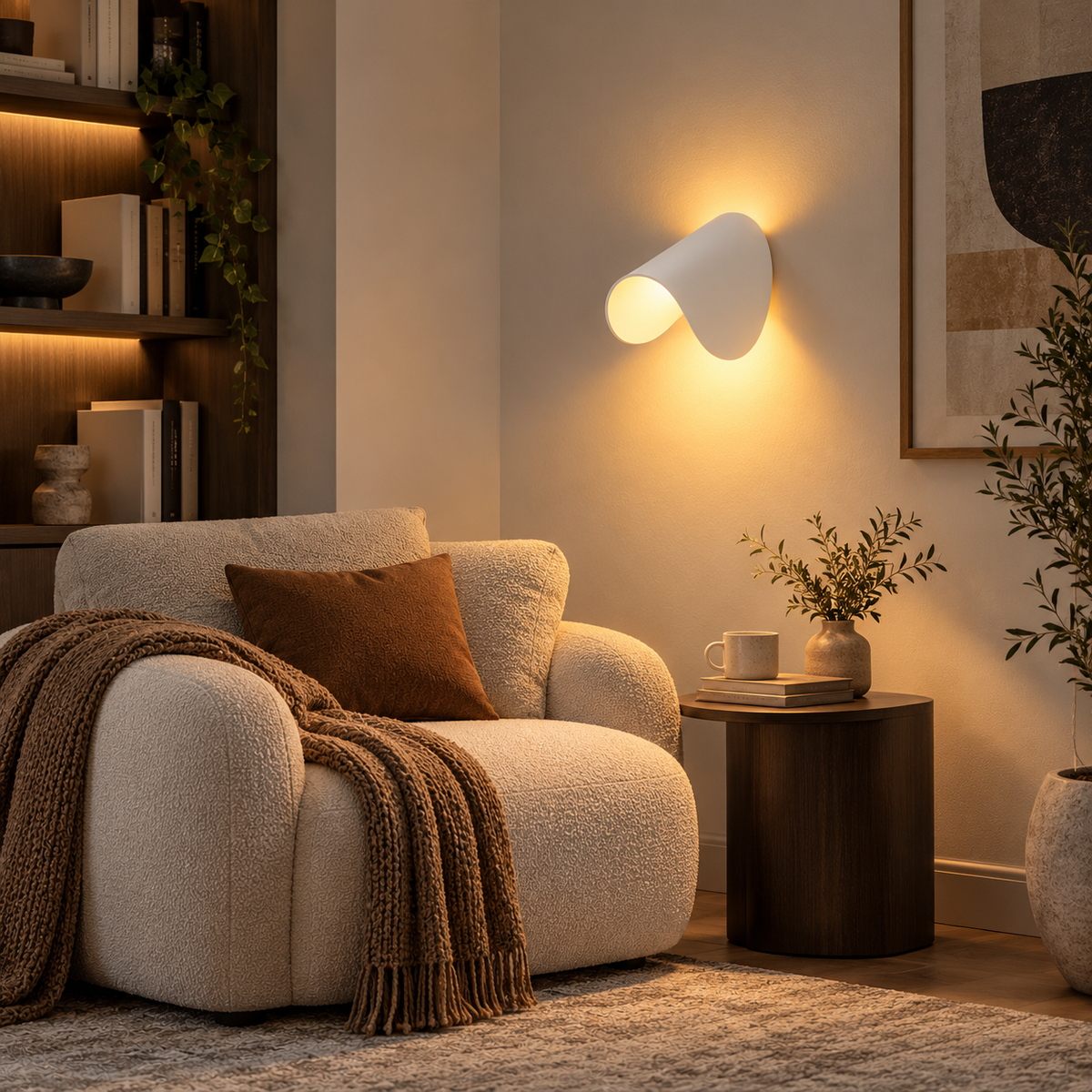 Applique murale LED orientable en aluminium VELORA