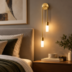 Applique murale LED double éclairage en laiton   VYRSKA