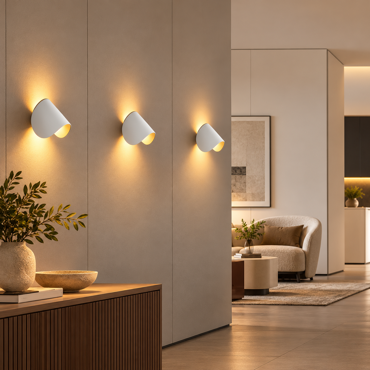 Applique murale LED orientable en aluminium VELORA