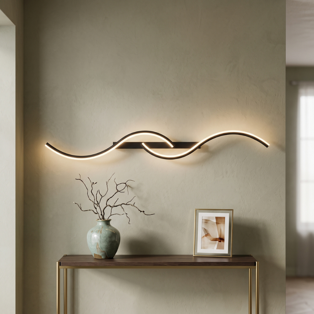 Applique murale LED en aluminium MEANDRA