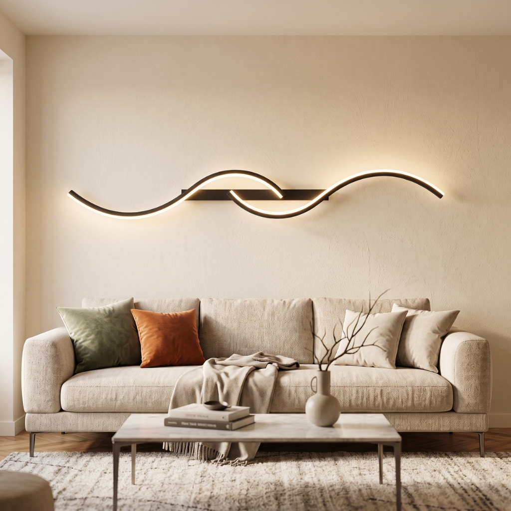 Applique murale LED en aluminium MEANDRA