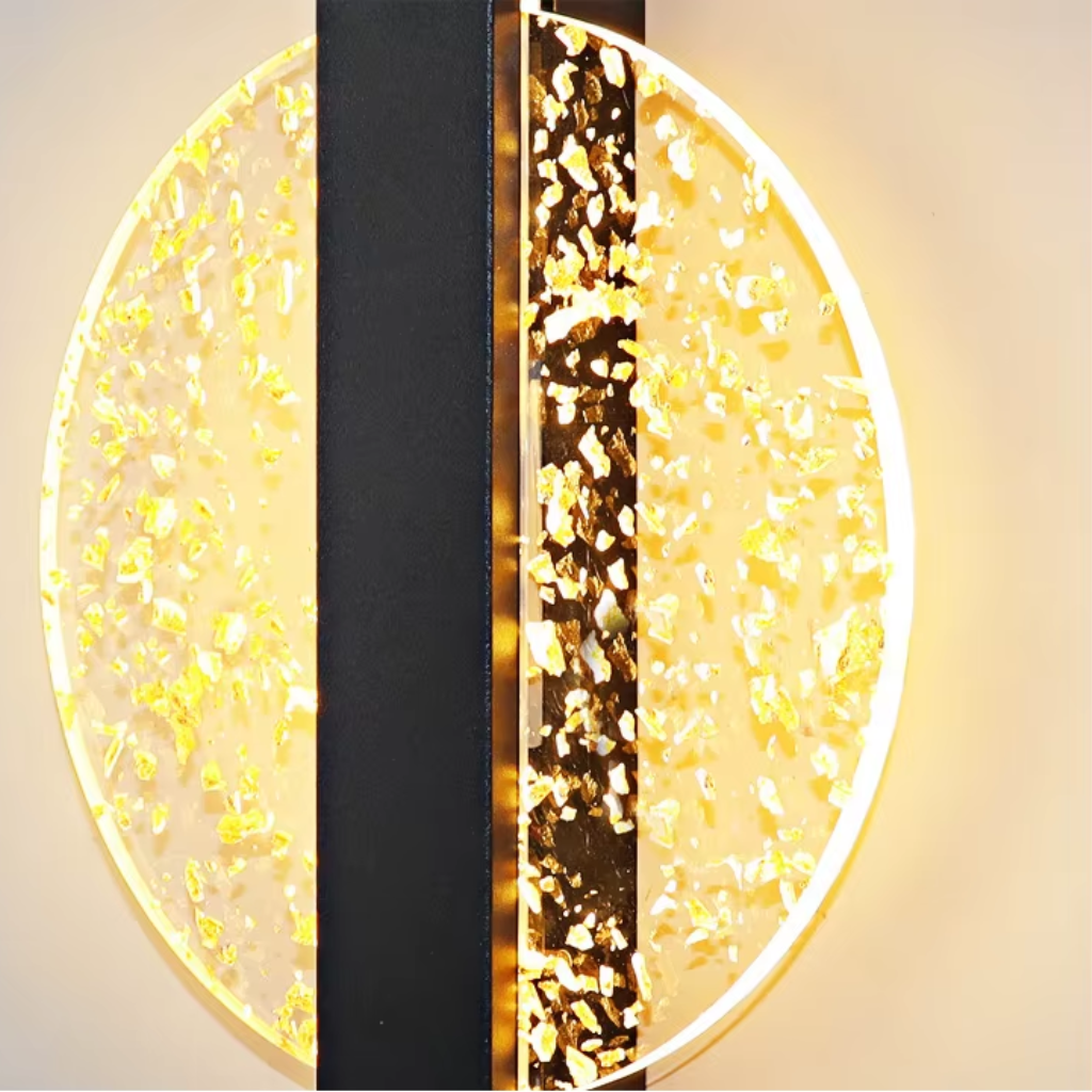 Applique murale LED avec paillettes dorées HELANE - Image 12