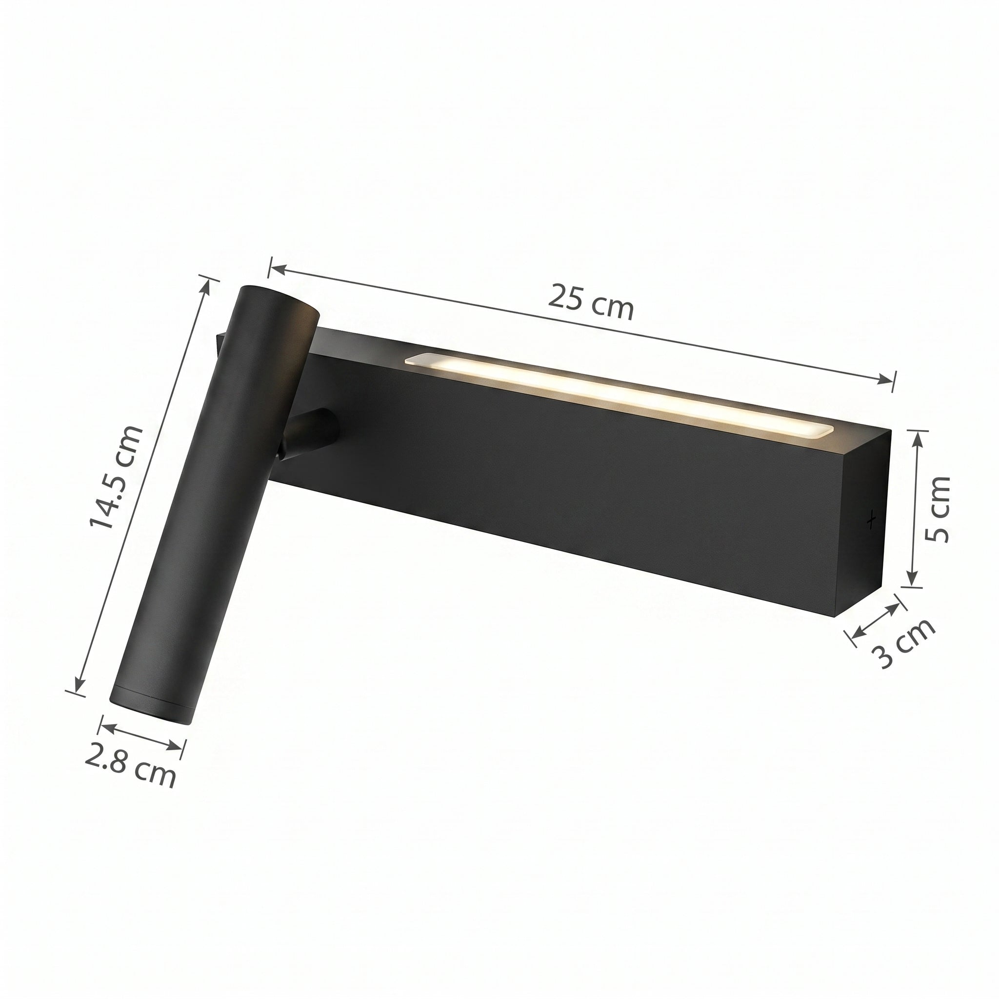 applique murale liseuse LED lumière indirecte chambre — Alenza