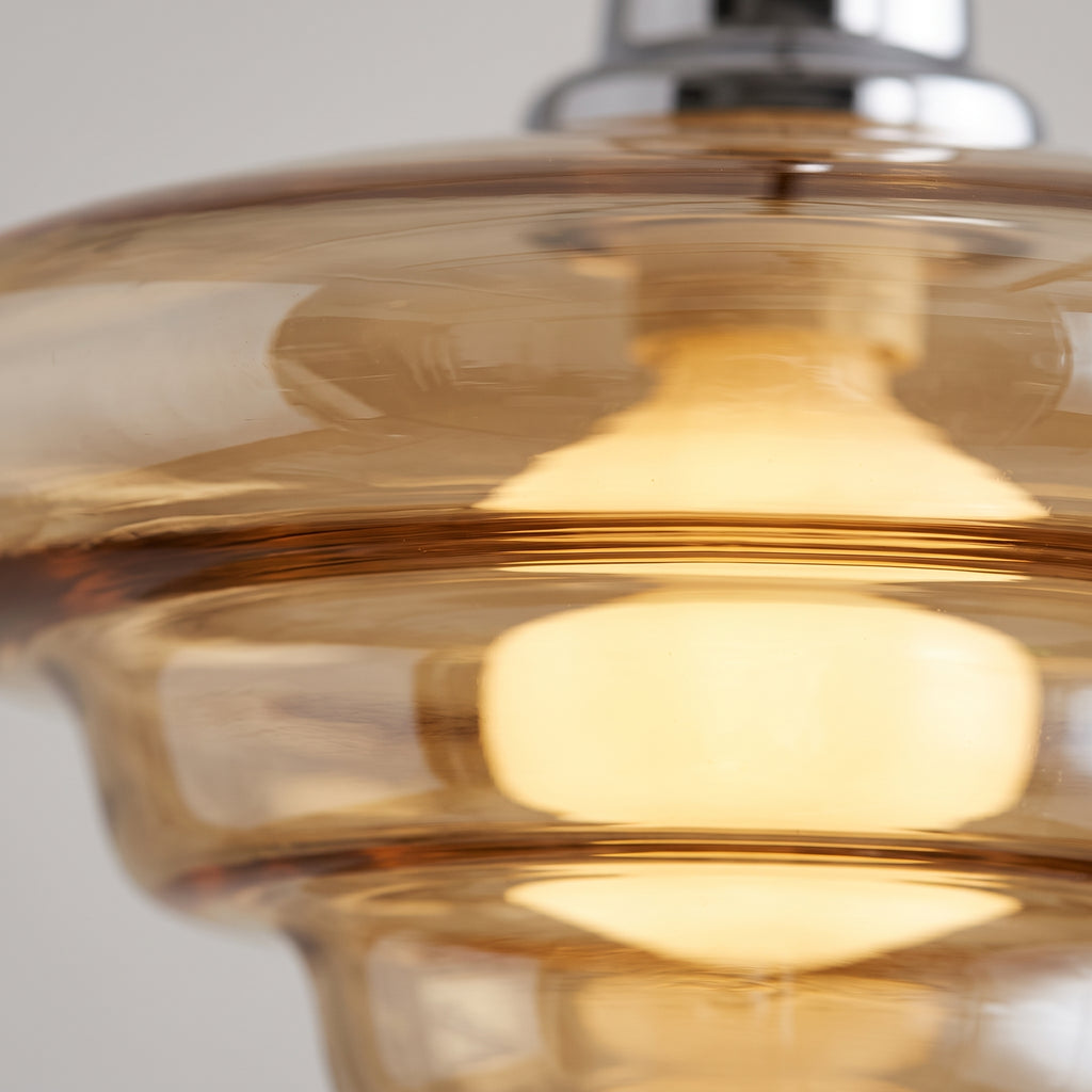 suspension en verre abat-jour étagé moderne SOLVIA vue 5 — Alenza