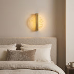 applique murale LED paillettes dorées lumière chaude salon — Alenza