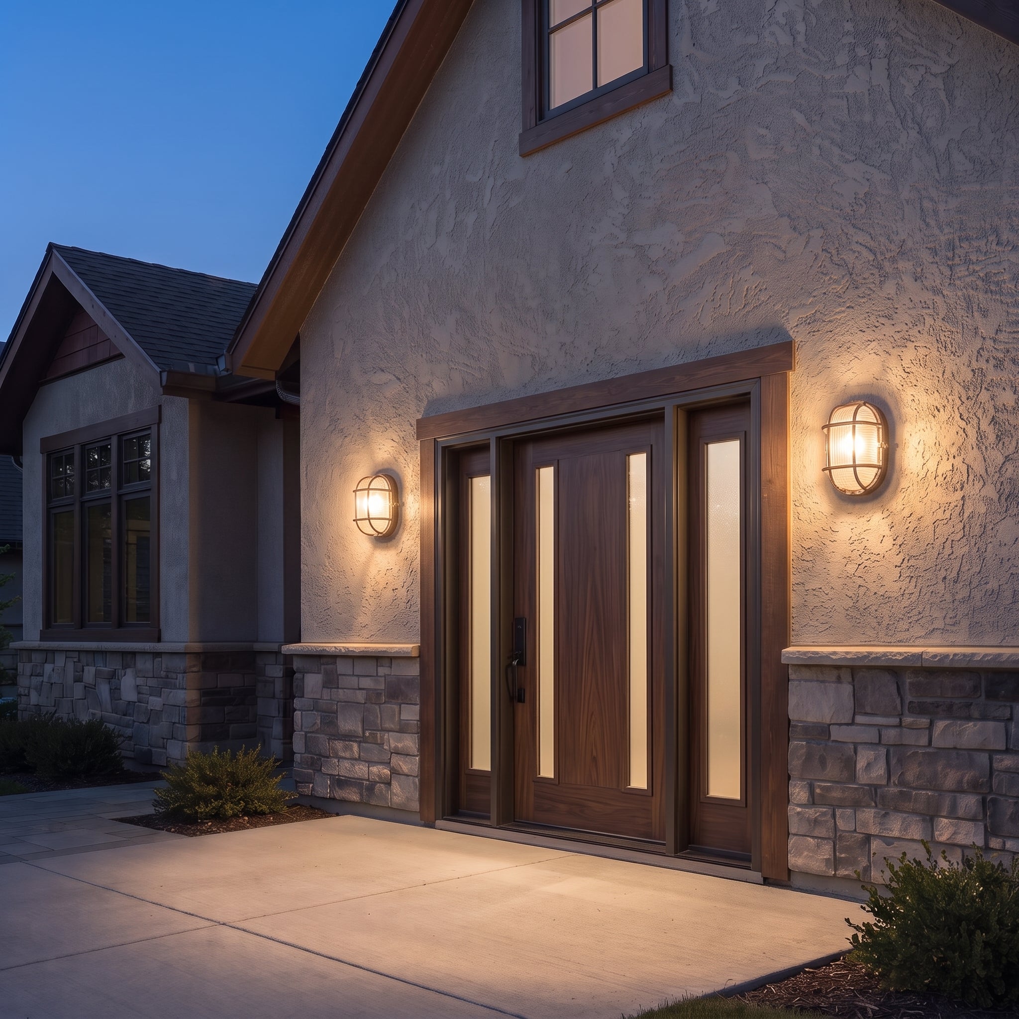 applique murale extérieure hublot bronze RONA vue 3 — Alenza