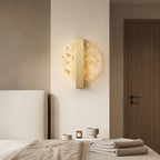 applique murale LED paillettes dorées chevet — Alenza