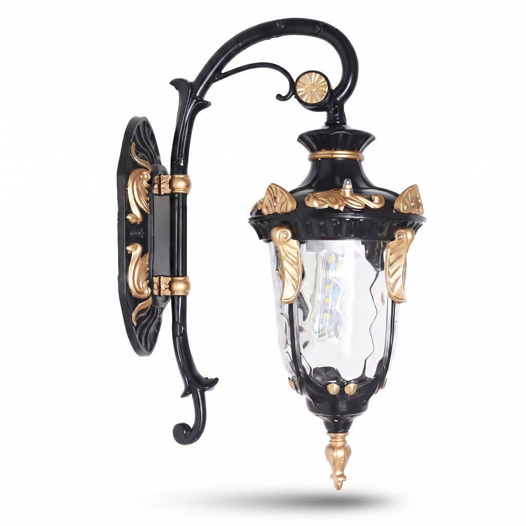 lanterne murale extérieure classique aluminium noir LANTEA — Alenza