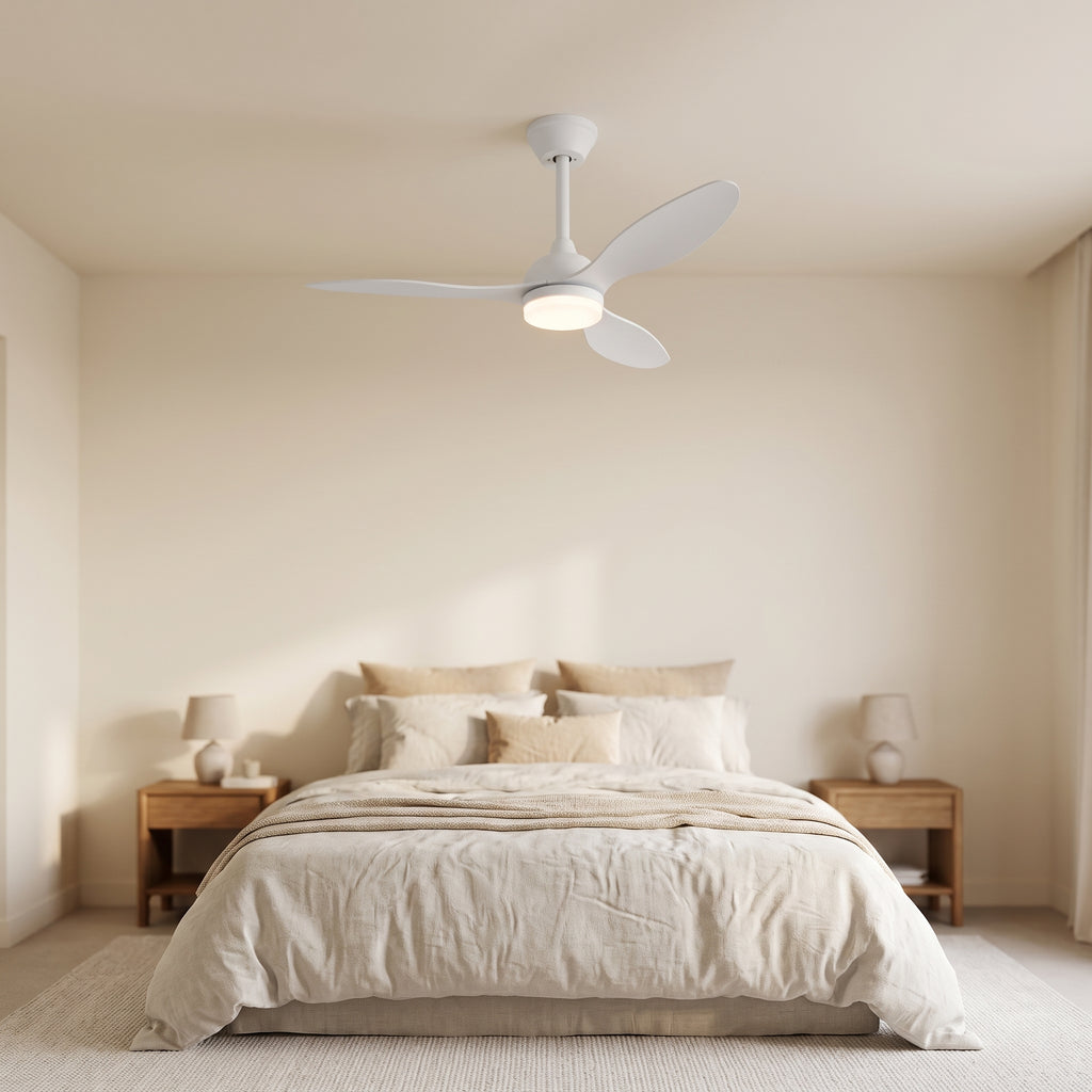 ventilateur de plafond lumineux avec télécommande AERVIA — Alenza