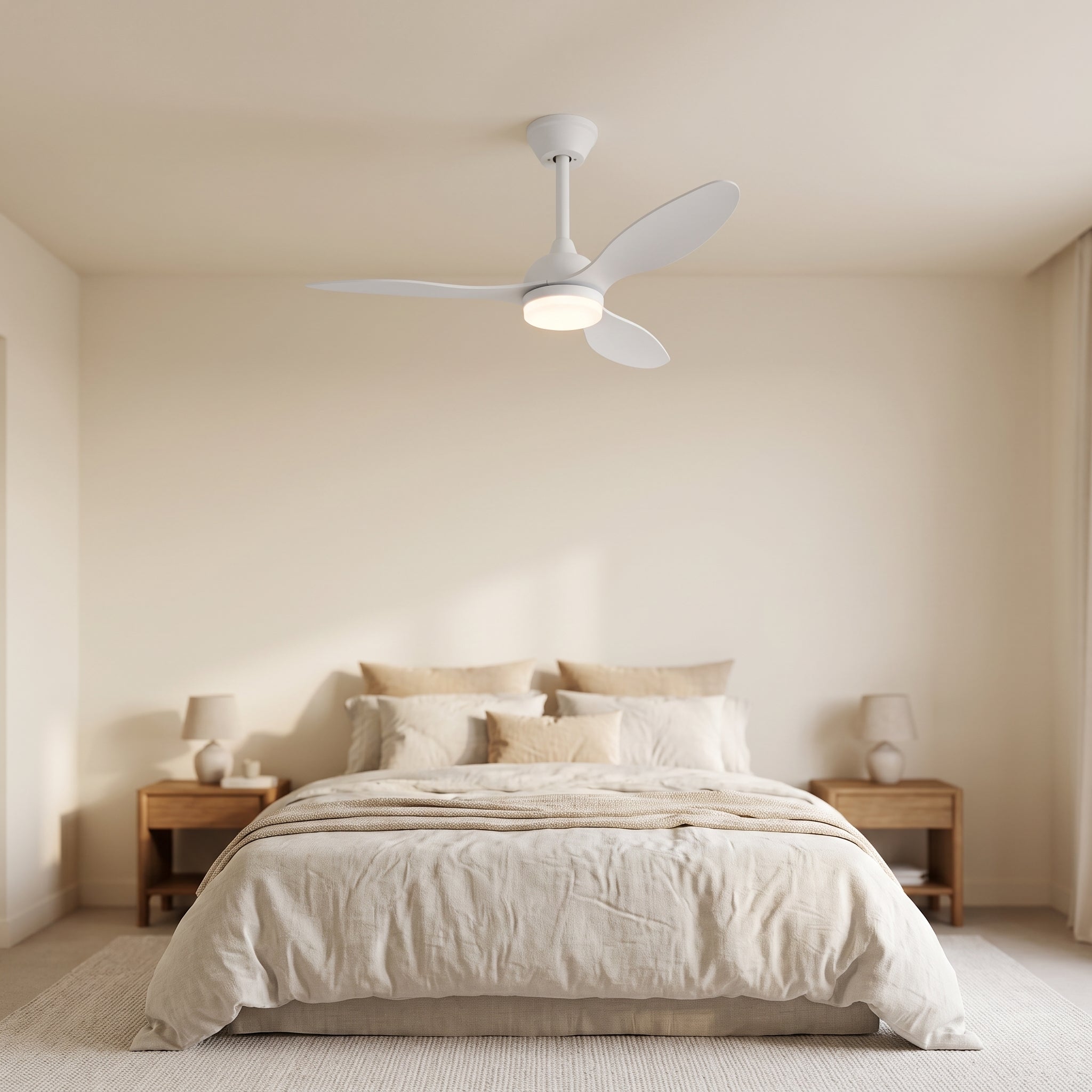 ventilateur de plafond lumineux avec télécommande AERVIA — Alenza