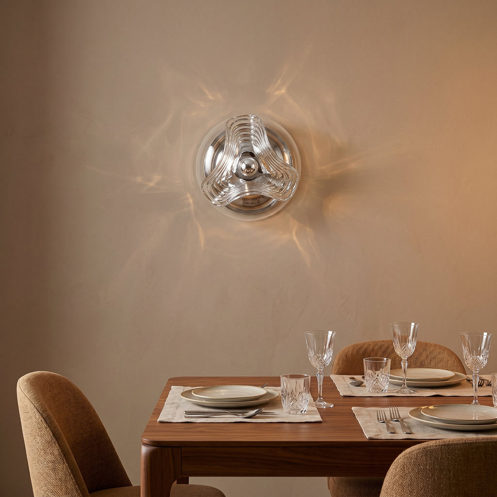 applique murale verre soufflé sculptural entrée — Alenza