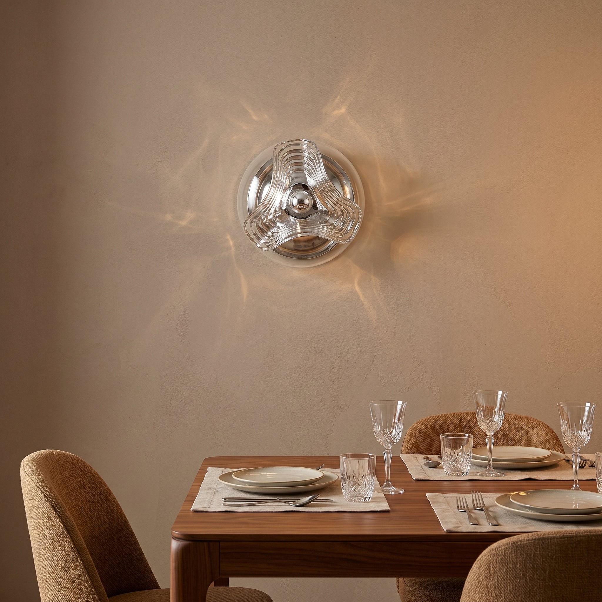 applique murale verre soufflé sculptural entrée — Alenza
